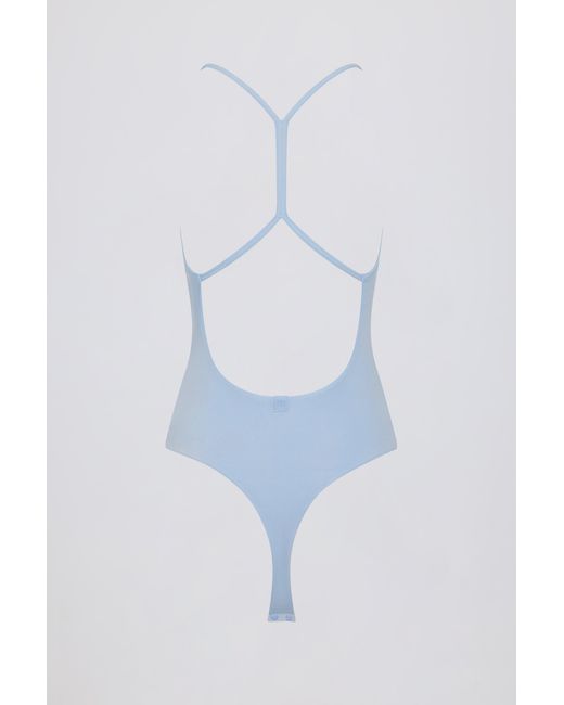 BO+TEE Blue Cut-Out Bodysuit