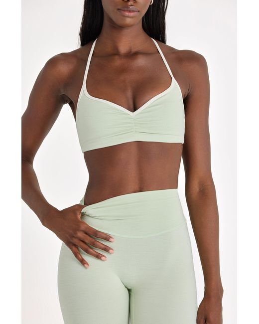 BO+TEE Green Soft Active Sports Bra