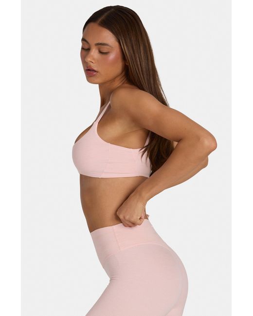 BO+TEE Pink Soft Active Low-Impact Sports Bra