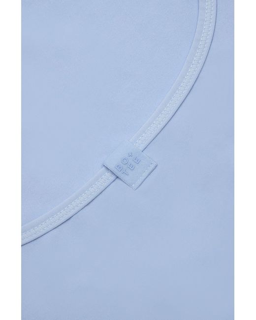 BO+TEE Blue Cross-Back Tank Top