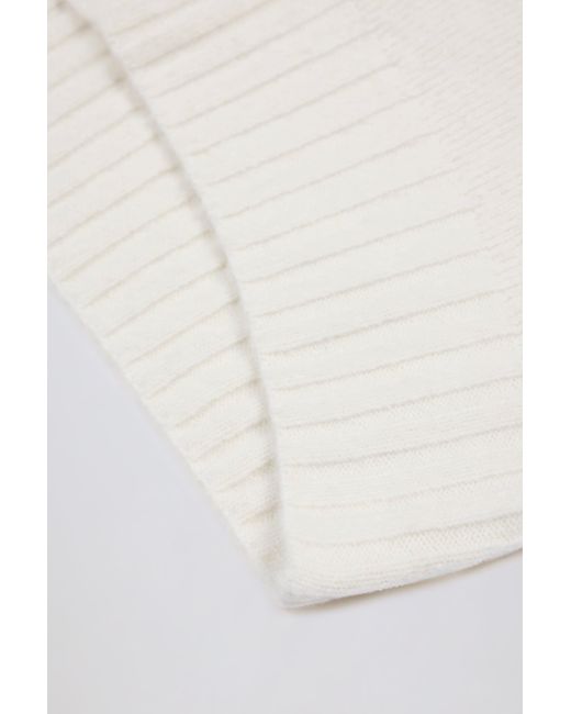 BO+TEE White Soft Knit Oversized Jumper