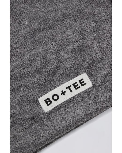 BO+TEE Gray Square-Neck Bralette