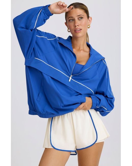 BO+TEE Blue Oversized Track Jacket