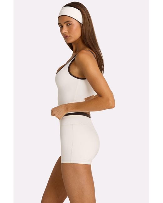 BO+TEE White Soft Active Collared Tank Top
