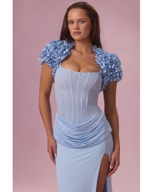 Oh Polly Blue Cropped Bolero
