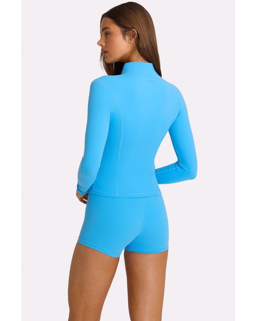 BO+TEE Blue Soft Active Zip-Up Jacket