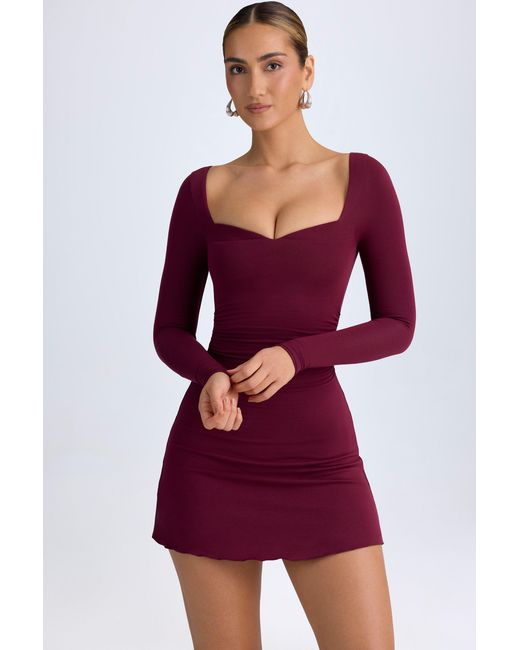 Oh Polly Modal Layered A-Line Mini Dress