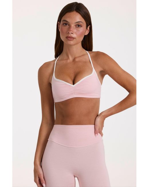 BO+TEE Pink Soft Active Sports Bra