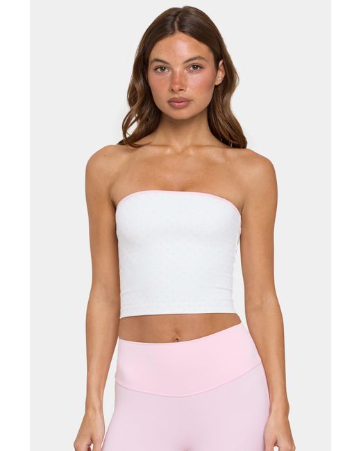 BO+TEE Pink Soft Active Bandeau Top