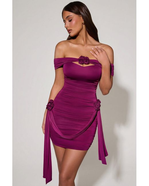 oh polly purple dress Celena Maxi Lilac Burnout Asymmetric hem Purple Oh Polly Dress XS