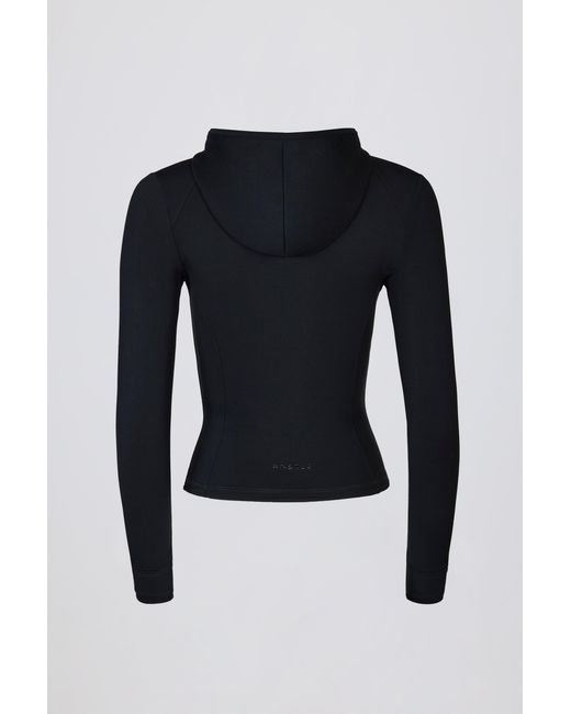 BO+TEE Black Soft Active Hooded Mid-Layer Jacket