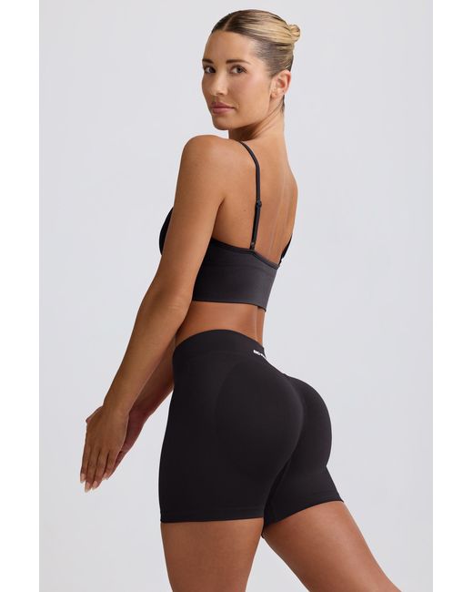 BO+TEE Black Define Luxe Mini Shorts