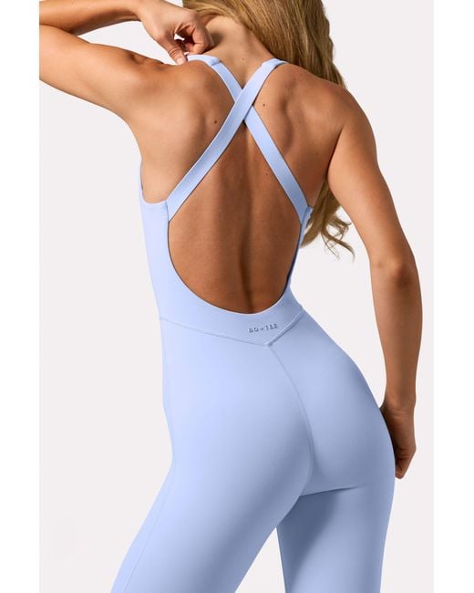 BO+TEE Blue Soft Active Capri Jumpsuit