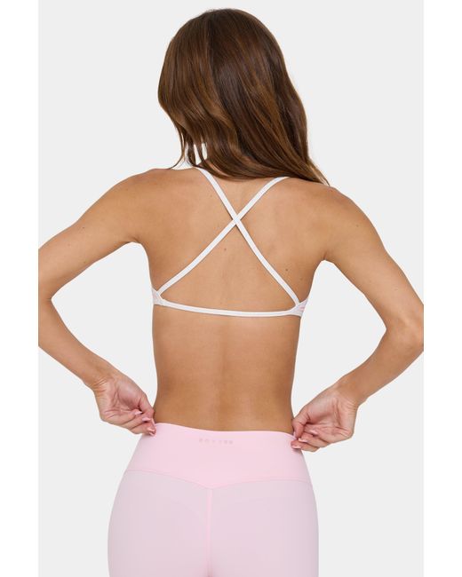 BO+TEE Pink Soft Active Low-Impact Sports Bra
