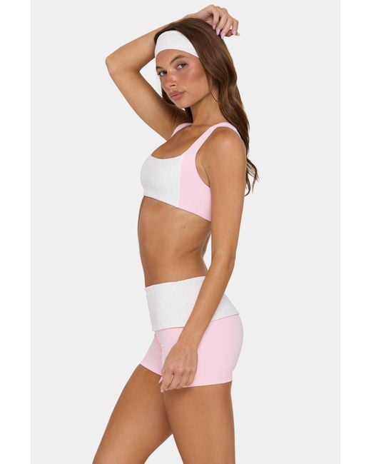 BO+TEE Pink Soft Active Medium-Impact Sports Bra