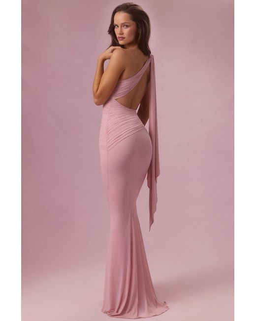 Oh Polly Pink Jersey Bridesmaid Dress