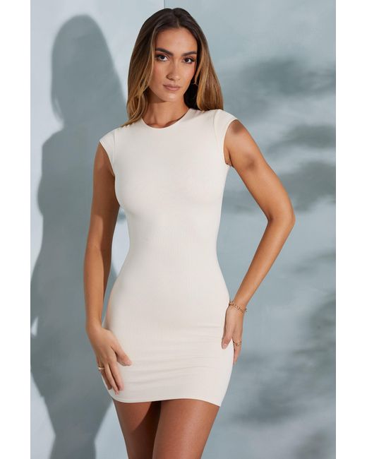 Oh Polly White Open Back Cut Out Bodycon Mini Dress