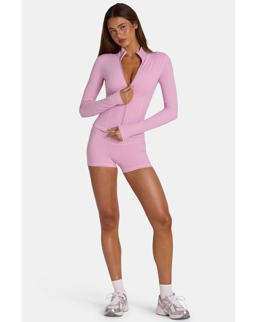 Women's Pink Soft Active Zip-Up Jacket