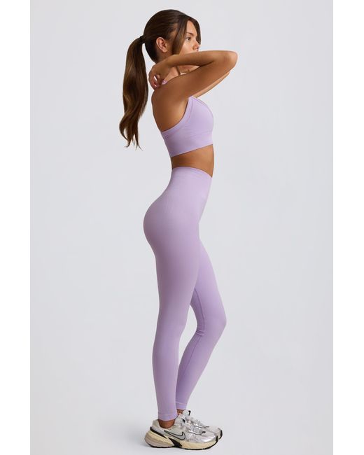 BO+TEE Purple Super Sculpt Seamless High-Waist Leggings