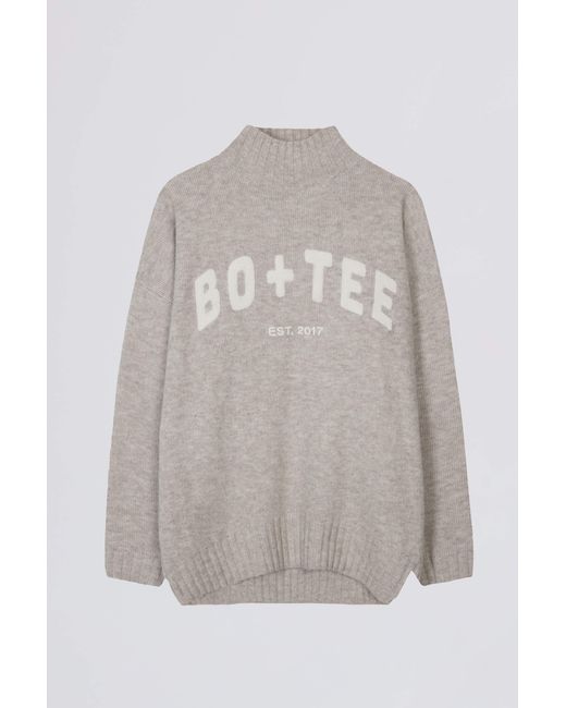 BO+TEE Brown Soft Knit Oversized Jumper
