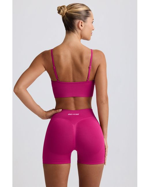 BO+TEE Purple Define Luxe Mini Shorts