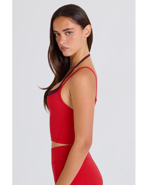 BO+TEE Soft Active Layered Cropped Tank Top