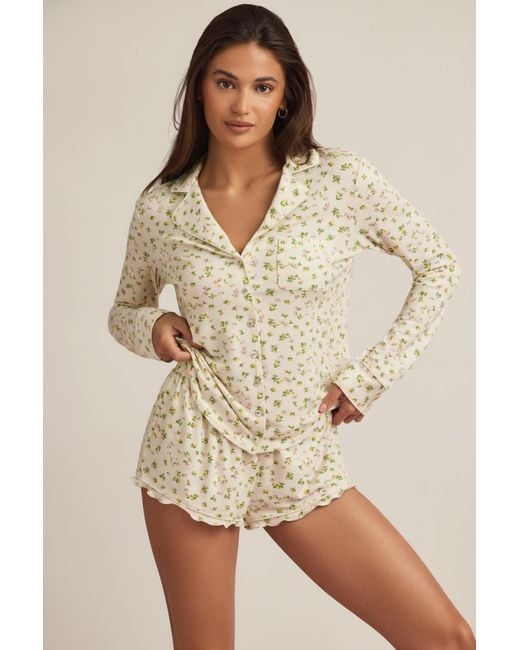 Oh Polly Multicolor Modal Long-Sleeve Pyjama Top