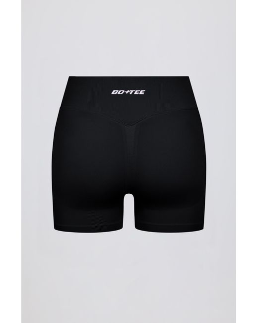 BO+TEE Black Define Luxe Mini Shorts