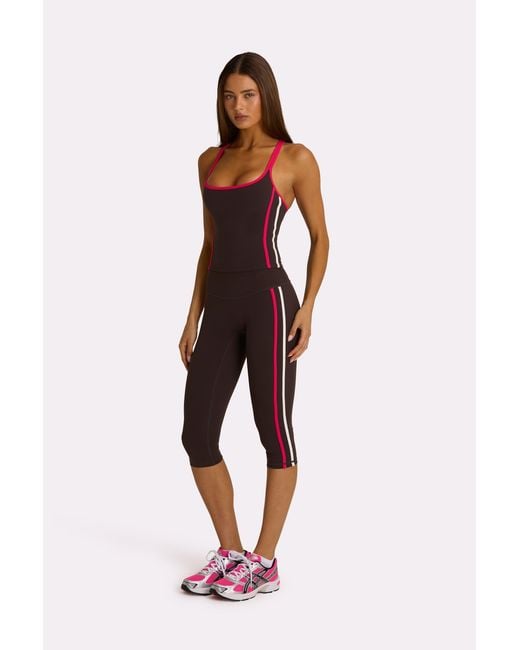 BO+TEE Brown Soft Active Capri Leggings