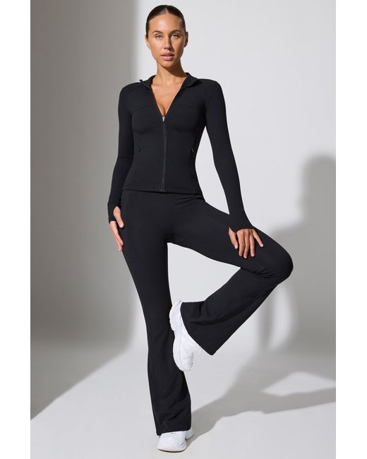 BO+TEE Black Long Sleeve Zip Up Jacket