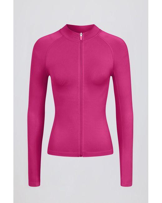 BO+TEE Purple Define Luxe Zip-Up Jacket