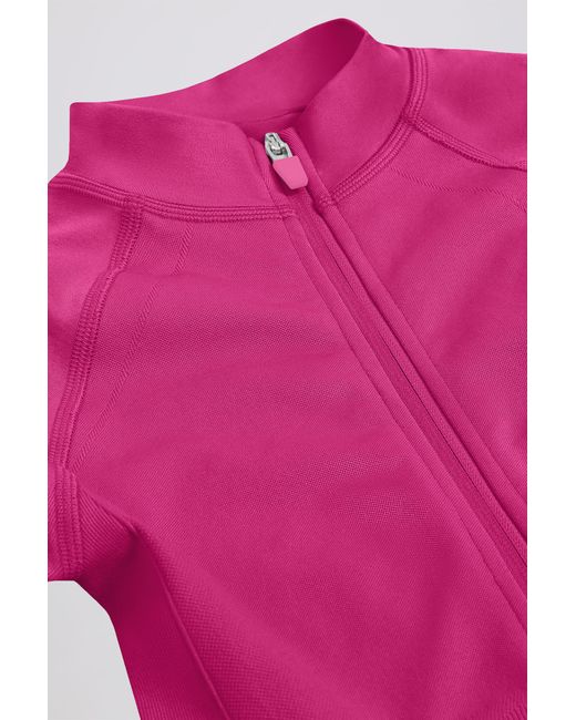 BO+TEE Purple Define Luxe Zip-Up Jacket