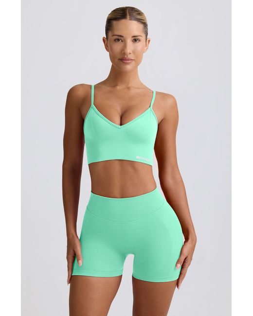BO+TEE Green Define Luxe Mini Shorts