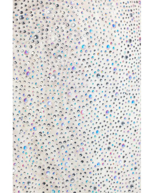 Oh Polly White Embellished Strapless Corset Mini Dress