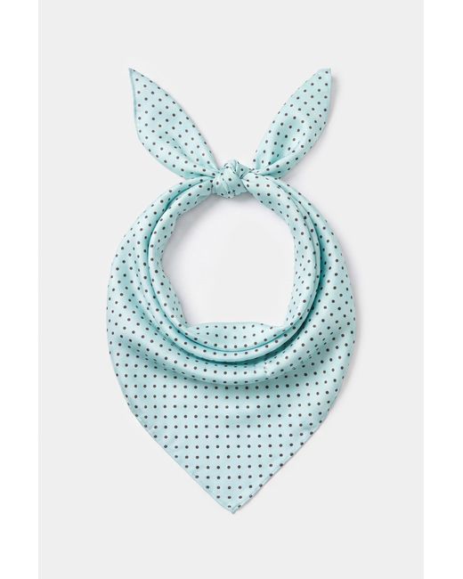 BO+TEE Green Satin Multi-Way Scarf