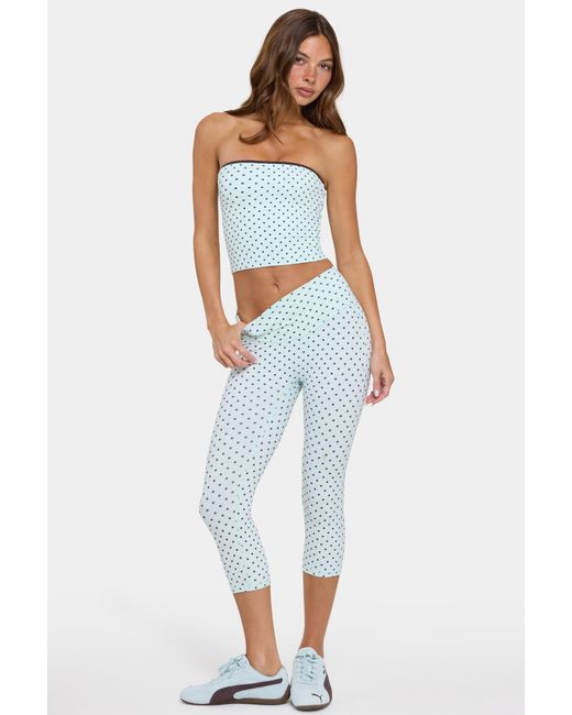 BO+TEE Green Soft Active Capri Leggings