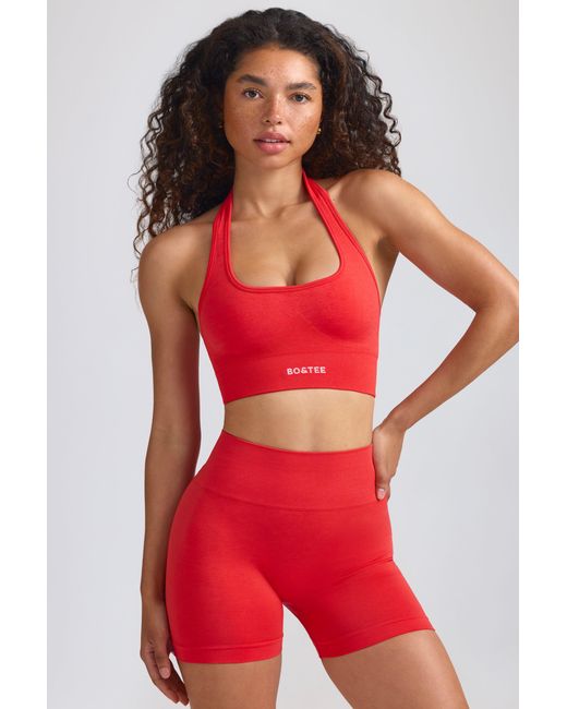 BO+TEE Red Define Luxe Mini Shorts