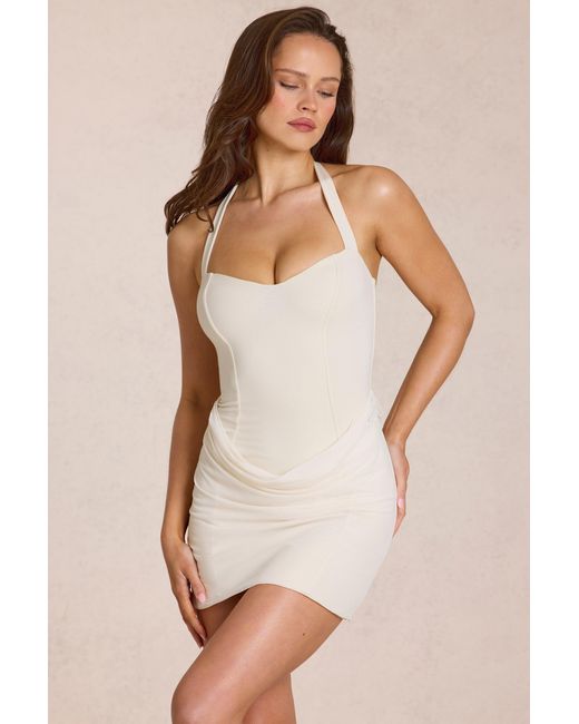Oh Polly White Modal Mini Dress