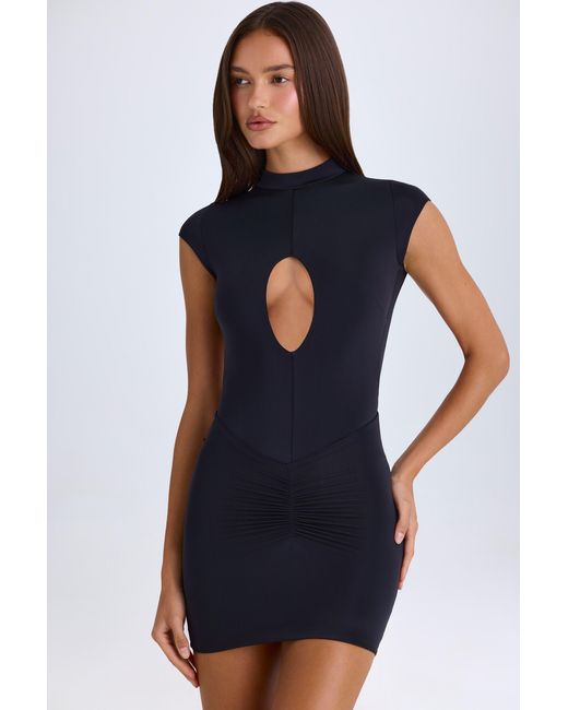 Oh Polly Black Cut-Out Bodysuit
