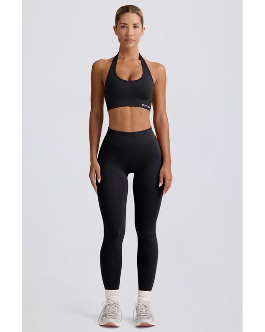 BO+TEE Black Define Luxe High-Waist Leggings