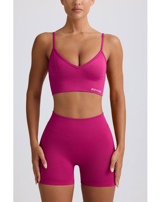 BO+TEE Purple Define Luxe Mini Shorts