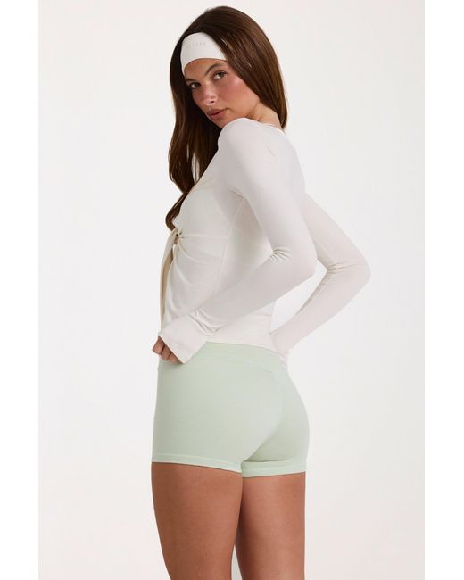 BO+TEE White Buttercloud Tie-Front Top
