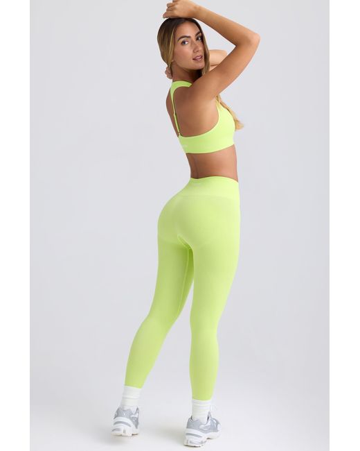 BO+TEE Green Super Sculpt Seamless Leggings