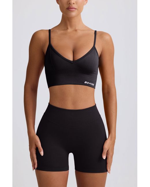 BO+TEE Black Define Luxe Mini Shorts