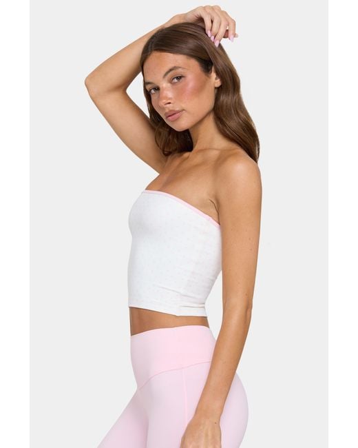 BO+TEE Pink Soft Active Bandeau Top
