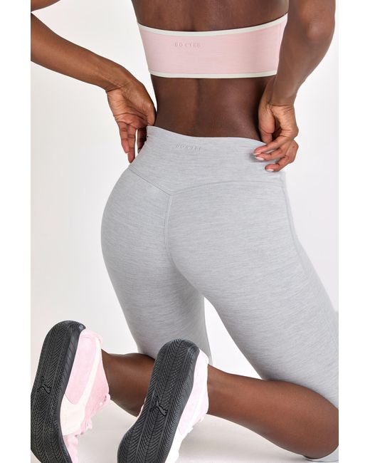 BO+TEE Gray Soft Active Capri Leggings