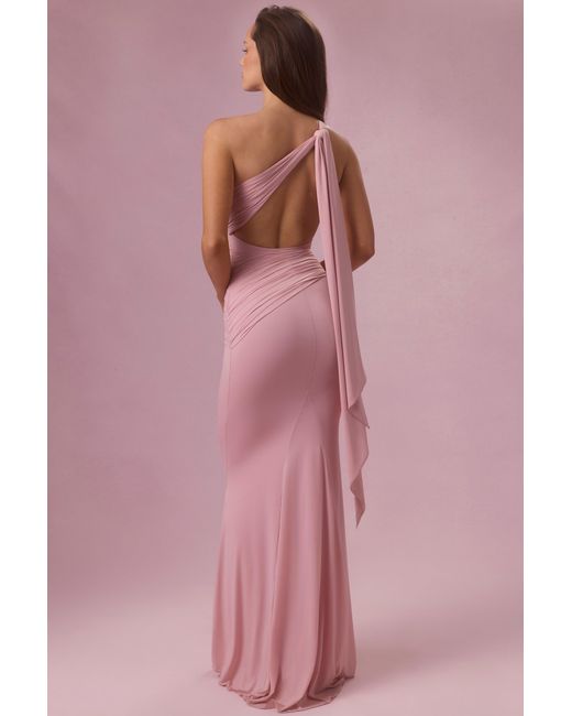 Oh Polly Pink Jersey Bridesmaid Dress