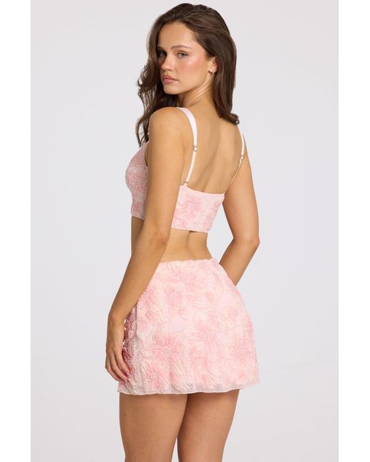 Oh Polly Pink Embellished Bralette