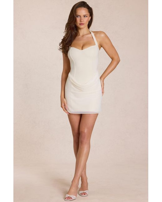 Oh Polly White Modal Mini Dress
