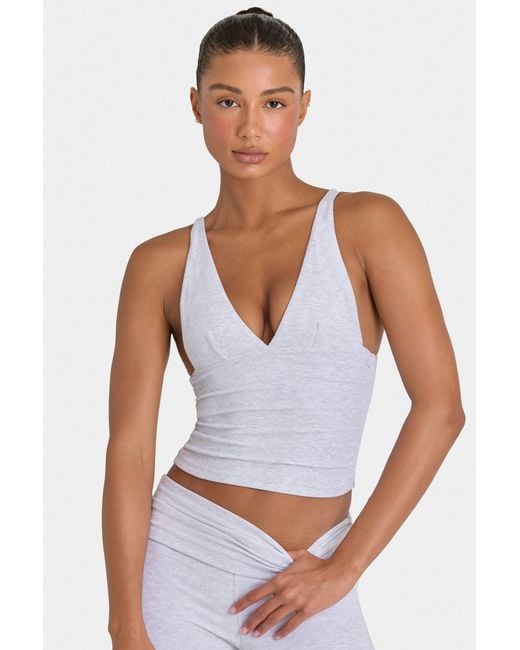 BO+TEE Gray Buttercloud Tank Top